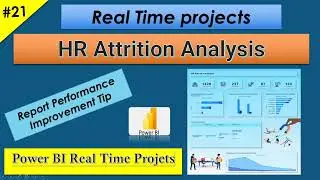HR Attrition Analysis || Power BI Real Time Projects || PRACTICE FILES Included in Description.