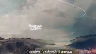 Watercolor Slideshow | After Effects Template | Video Displays