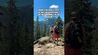 Hikers are another breed of crazy 😝 #hikebc #hikingadventures #hikerlife