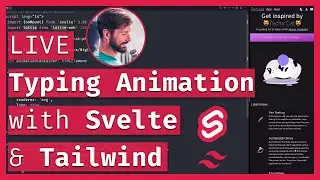 Svelte Typing Animation 🖋️🔴 LIVE Coding & Chill
