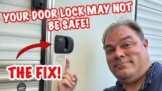 A new lock for the camper - a HUGE safety upgrade!