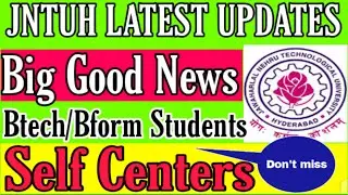 JNTUH LATEST UPDATES//Btech,Bform sem exams2021//Exams in offline//Self centers//4-2exams//