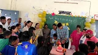 Surprise party by class 5 students on my b'day at KV RWP Bela | #21august2024 #birthdaycelebration