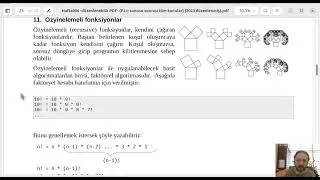 Python ile veri yapıları - Özyinelemeli fonksiyonlar