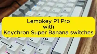 Lemokey P1 Pro mechanical keyboard ASMR typing and RGB demo