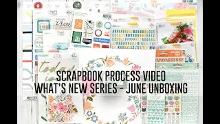 What's New With @SaraScraps - Unboxing June New Scrapbook Supplies / ACOT / PinkFresh Studio