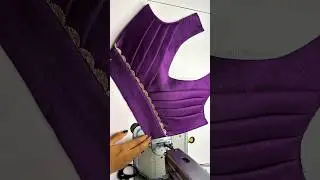 Pleated blouse design cutting and stitching #blousedesign #blouse #shortsvideo #shorts #short #trend