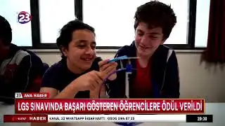 LGS SINAVINDA BAŞARI GÖSTEREN ÖĞRENCİLERE ÖDÜL VERİLDİ