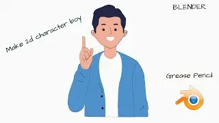 Make a 2d character in blender with two different ways | blender Render