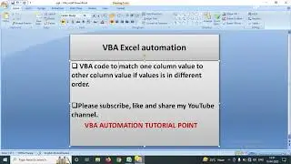 VBA code to match one column value to other column value if values in different order.