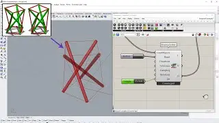 Making Tensegrity Structure using Kangaroo in Grasshopper