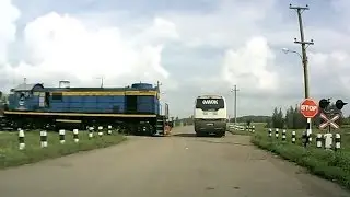 Train crash compilation  -  Accidents at railway crossings