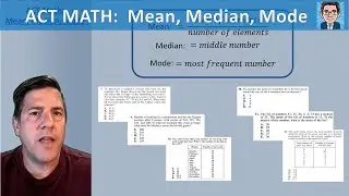 ACT Math: Mean, Median, Mode