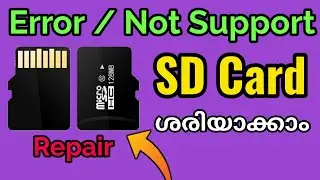 How to repair memory card in 2 minute | Repair corrupted or Error memory card (Malayalam)