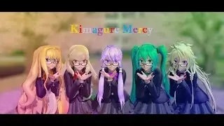 【MMD】気まぐれメルシィ/ Kimagure Mercy【Tda School SeeU, Yukari, Miku, IA & Mayu】