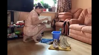 ASMR Cleaning No Talking - Shoes Washing - Laundry Folding Organise and Clean With Me