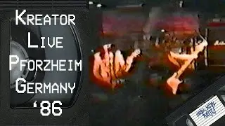 Kreator Live in Pforzheim, Germany 1986 (Full Concert) | Pleasure to Kill Era – Rare VHS