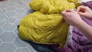 침낭 구조 / 박스월 vs 스티치쓰루 / sleeping bags construction boxwall vs stitch through