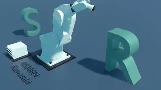 Blender 2.8 animation - Robot Kawasaki RS300N