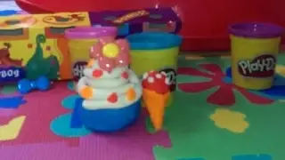 Learn How to make Easy ice Cream Tutorial with Play Doh for children