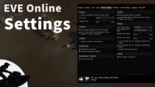 EVE Online Settings. Recommended Options