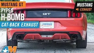 2015-2017 Mustang GT Fastback Pypes H-Bomb Cat-Back - Black Tips Exhaust Sound Clip & Install