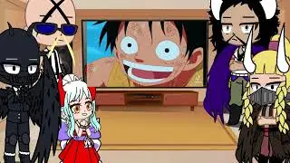 Beast pirates react to One Piece || gacha club