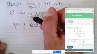 System of Equation 3x3