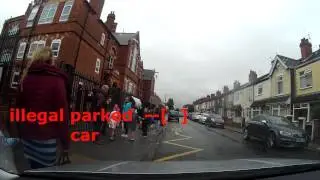 Van scrapes car Elliston street cleethorpes