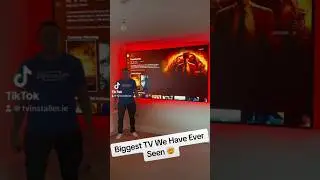 TV Installer Dublin mounting Insane 98 inch TV 
