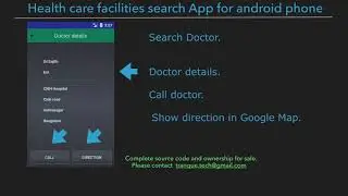Health care facilities search application for mobile,for searching Hospital,Doctor etc.