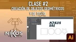 Creación de objetos geométricos y de texto en ilustrator