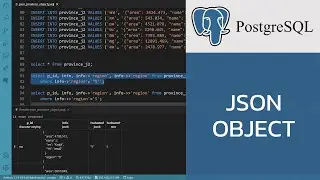 สอน PostgreSQL: การทำงานกับคอลัมน์ที่เก็บ JSON object