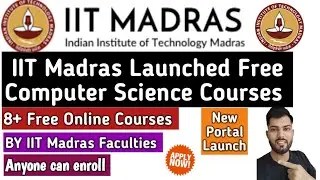 IIT Madras Free Computer Science Course| IIT Madras Computer Science Free Courses Without JEE Score