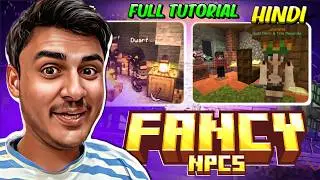 HOW TO SETUP FANCY NPCS PLUGIN IN MINECRAFT SERVER  | FANCY NPC PLUGIN SETUP | FULL TUTORIAL | HINDI