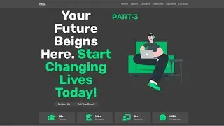 How to Create an Education Website About Section | HTML & CSS Tutorial