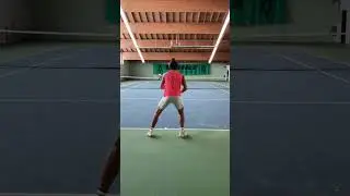 Practice serve plus first shot #tennis #sports #practice