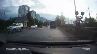 Нарушения   обгон на жд перезде