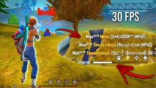 OLHA O QUE EU FAÇO COM 30 FPS ! FREE FIRE HIGHLIGHTS
