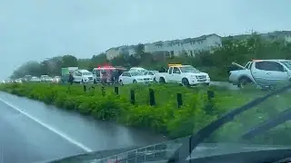 Accident on the N2 at Durban in South Africa