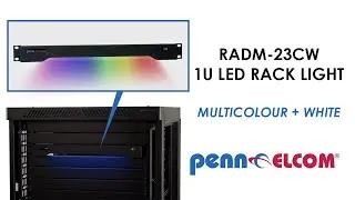 1U LED Rack Light - Multicolour + White | RADM-23CW | Penn Elcom