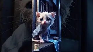(part 1) poor little kitten thrown away #poorcat #story #ai