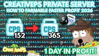EASY PROFIT FARMABLE FOR MORE FAST WITH BFG GEMS In 2026 - Growtopia Private Server | CreativePS 🔥✅