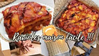 🍽Pâte à Ravioles Maison Fourrés aux Thon en Gratin Lazagne Recette facile Rapide