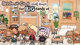 Aesthetic COZY SMALL TINY HOUSE for BIG Family of 6 FREE HOUSE TOCA BOCA Ideas | Toca Life World