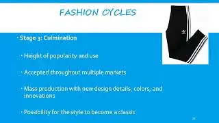 Fashion Trends & Fashion Cycle