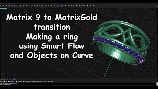 Matrix 9 to MatrixGold  Smart Flow and Objects on Curve