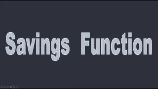 Savings  Function