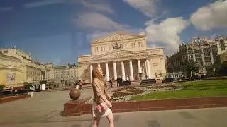 Москва Поездка на автобусе 144(1-я часть) Метро Китай город-Боровицкая пл. Вид из окна.