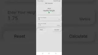 BMI Calculator 🔥🔥 | Flutter Tutorial | Flutter UI |  #shorts #viralshorts #shortvideo #code #ui